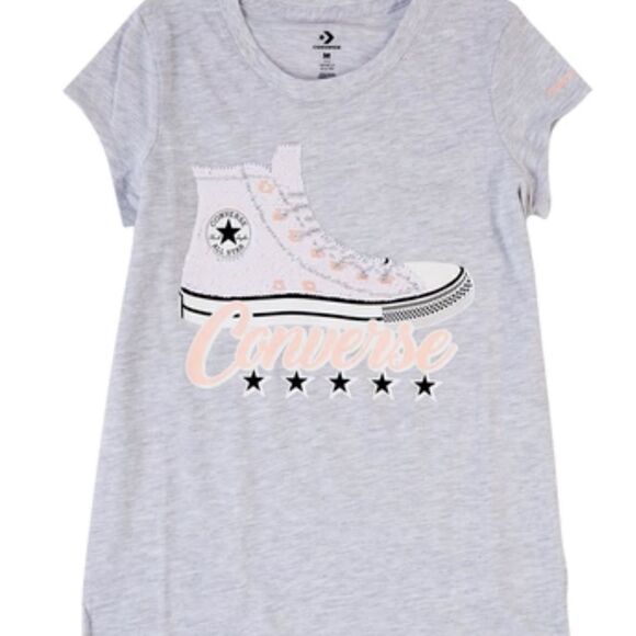 Converse Girls Sneaker Tshirt with Flip Sequins - Picture 3 of 8